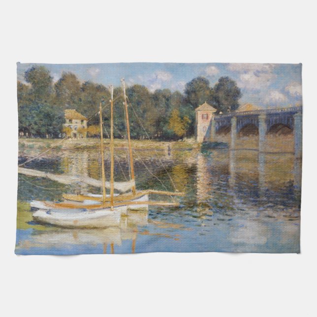 Linge De Cuisine Claude Monet - Le pont Argenteuil (Horizontal)