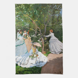Linge De Cuisine Claude Monet - Les femmes dans le jardin