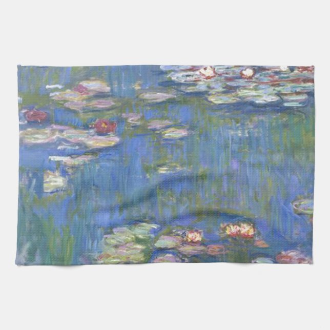 Linge De Cuisine Claude Monet // Nappes d'eau (Horizontal)