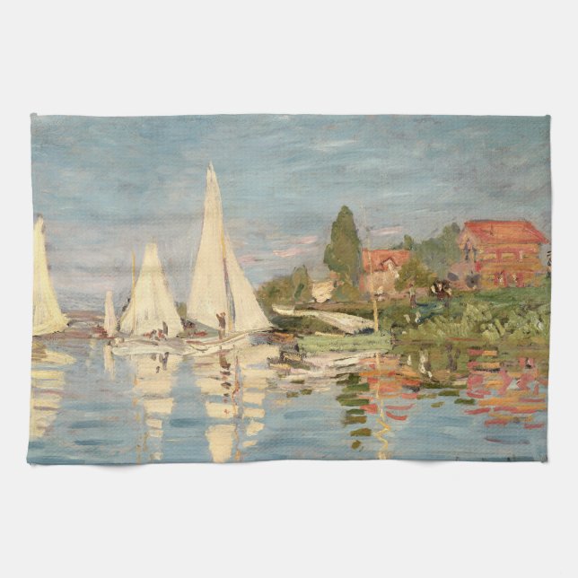 Linge De Cuisine Claude Monet | Regatta at Argenteuil, c.1872 (Horizontal)