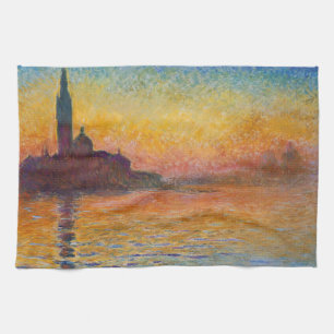 Linge De Cuisine Claude Monet - San Giorgio Maggiore à Dusk