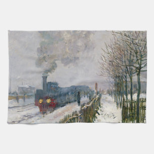 Linge De Cuisine Claude Monet - Train dans la neige / La Locomotive