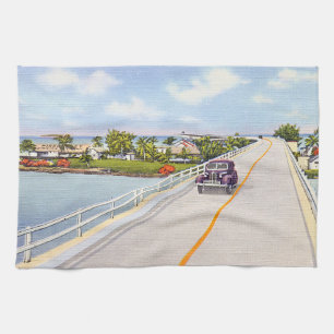 Linge De Cuisine Clé de pigeon Vintage Florida Keys