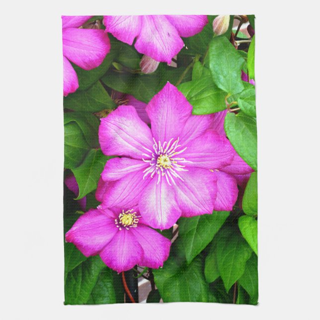 Linge De Cuisine Clematis (Vertical)