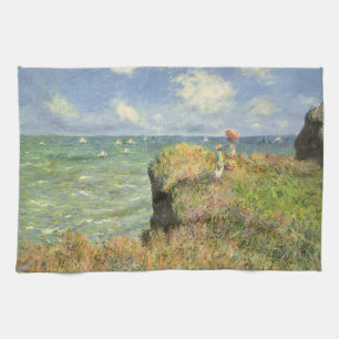 Linge De Cuisine Cliff Walk à Pourville par Claude Monet