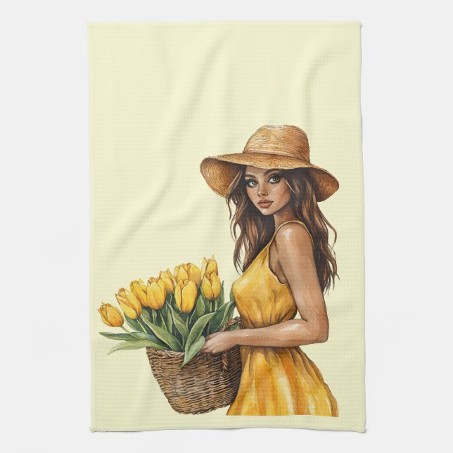 Linge De Cuisine Clipart Printemps Italien (Vertical)