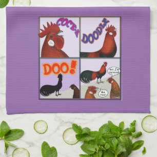 Linge De Cuisine Cock-A-Doodle-Doo !