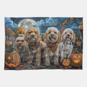 Linge De Cuisine Cockapoo Halloween Éffrayant