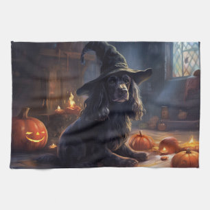 Linge De Cuisine Cocker Spaniel Citrouilles Halloween effrayant