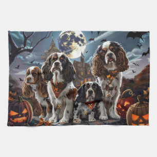 Linge De Cuisine Cocker Spaniel Halloween Éffrayant