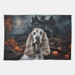 Linge De Cuisine Cocker Spaniel Halloween effroi