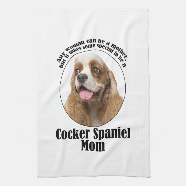 Linge De Cuisine Cocker Spaniel Maman (Vertical)