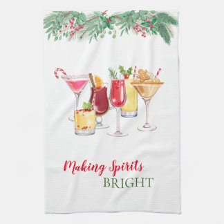 Linge De Cuisine Cocktails de Noël