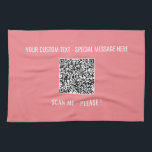 Linge De Cuisine Code QR personnalisé Info d'analyse Texte Couleurs<br><div class="desc">QR Code Scan Info Couleurs de texte personnalisées Promotional Business ou Personal Modern Gift - Ajouter votre QR Code - Image ou logo - photo / Texte - Nom ou autre information / message - Redimensionner et déplacer ou supprimer / Ajouter des éléments - Image / Texte avec outil de...</div>