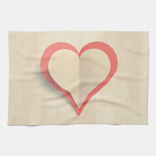 Linge De Cuisine Coeur (Horizontal)