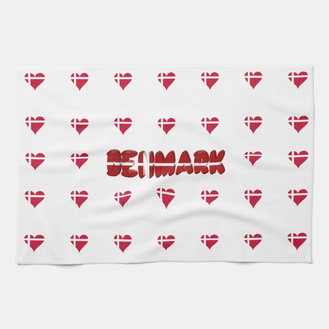 Linge De Cuisine Coeur danois (Horizontal)