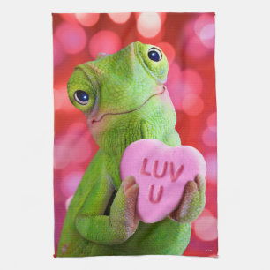 Linge De Cuisine Cœur de Caméléon (Amour toi)