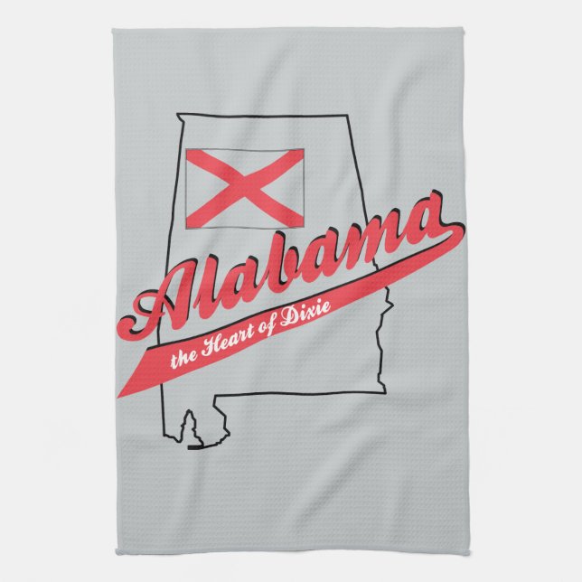 Linge De Cuisine Coeur de Dixie en Alabama (Vertical)
