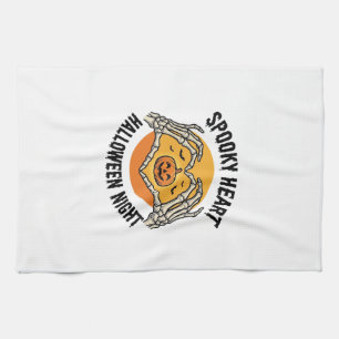 Linge De Cuisine Cœur de squelette Halloween Vintage Design des mai
