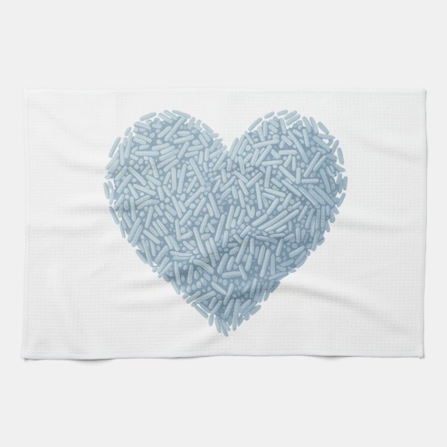 Linge De Cuisine Coeur doux | Saupoudrer bébé (Horizontal)