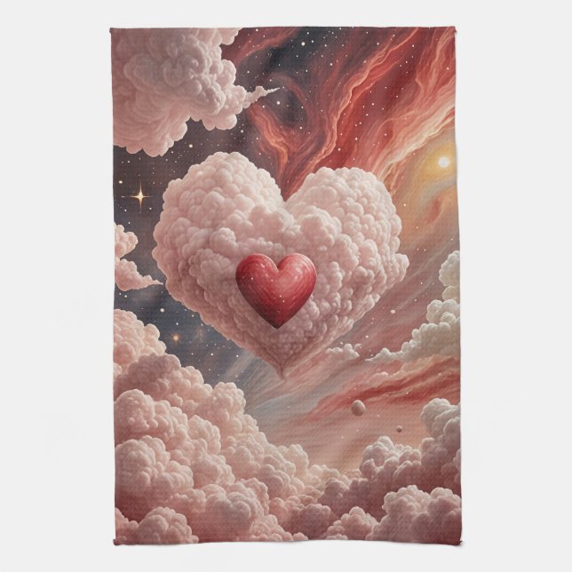 Linge De Cuisine Coeur galactique (Vertical)