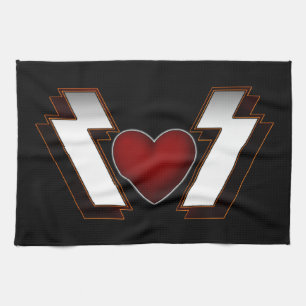 Linge De Cuisine Coeur métallique lourd