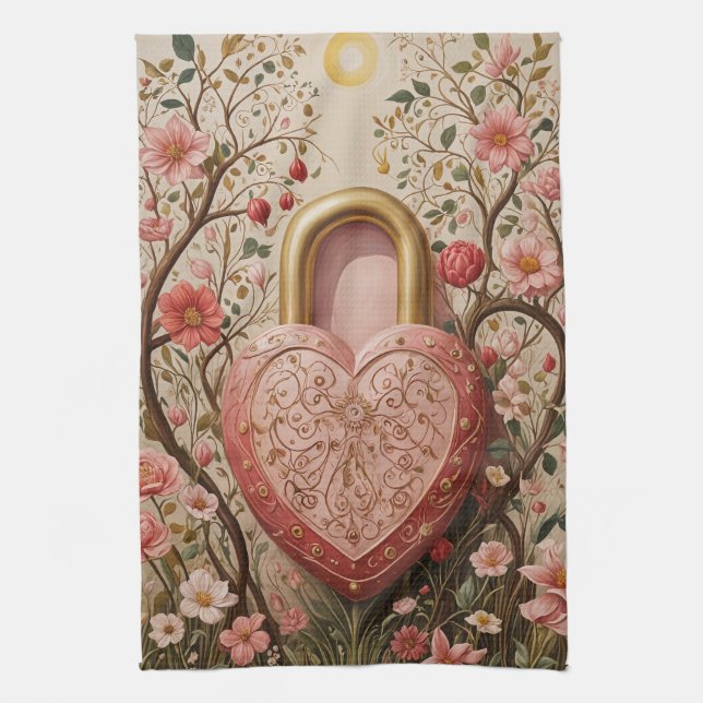 Linge De Cuisine Coeur protégé (Vertical)