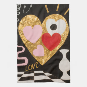 Linge De Cuisine Coeurs d'amour