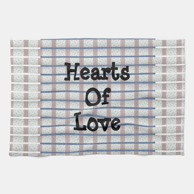 Linge De Cuisine Coeurs D'Amour (Horizontal)