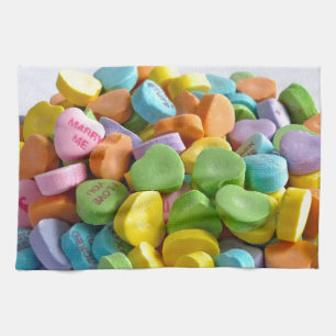 Linge De Cuisine Coeurs de bonbons