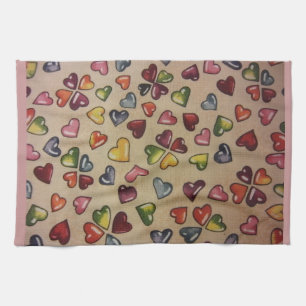 Linge De Cuisine Coeurs de bonbons Valentine