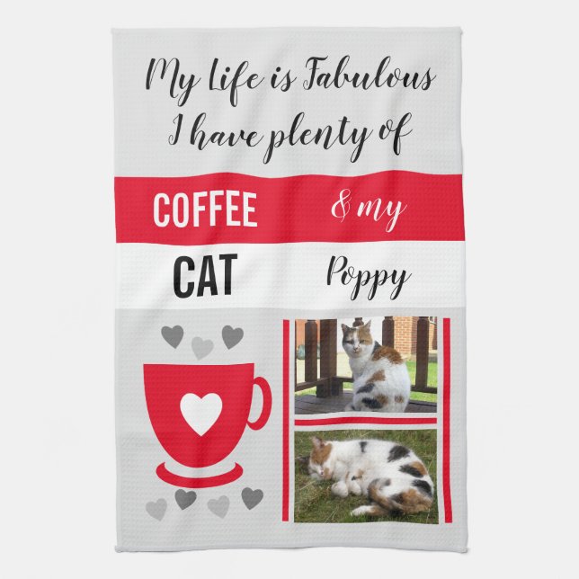 Linge De Cuisine Coffee chat vie animal de compagnie est fabuleux p (Vertical)