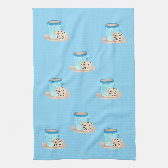 Linge De Cuisine Coffee Time Friends Blue Edition (Vertical)