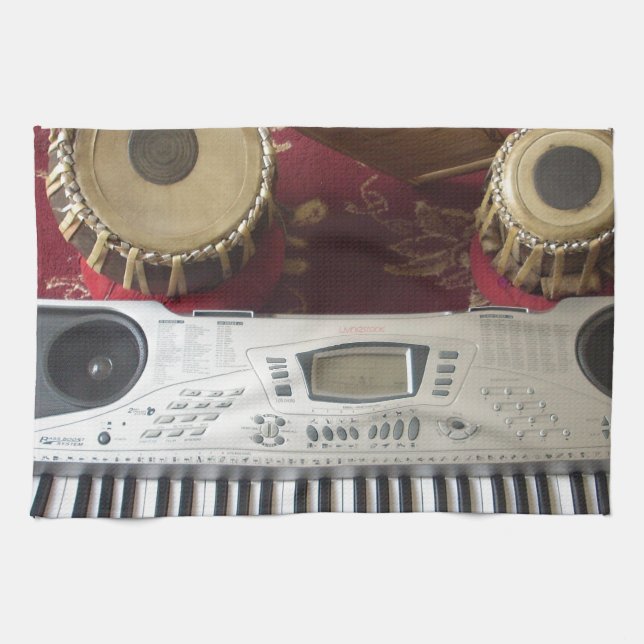 Linge De Cuisine Coin créatif : Tapisserie musicale (Horizontal)