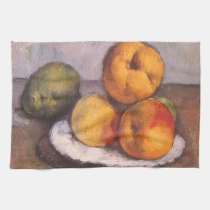 Linge De Cuisine coing, pommes, poires de Paul Cezanne