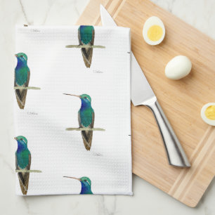 Linge De Cuisine colibri Large-affiché sur une branche