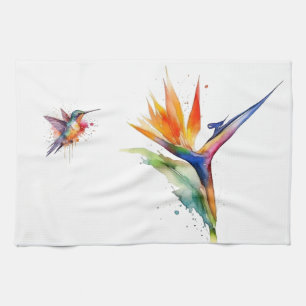 Linge De Cuisine Colibri & Oiseau de Paradis