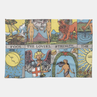 Linge De Cuisine Collage de carte de tarot