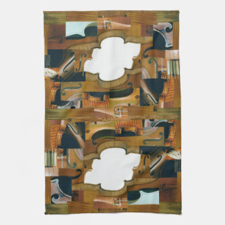 Linge De Cuisine Collage ficelé de regard de patchwork d'instrument