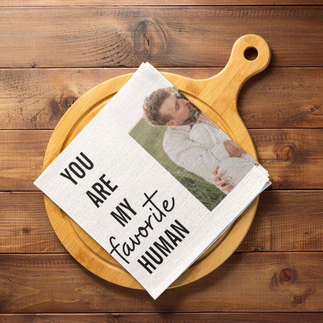 Linge De Cuisine Collage moderne Couple Photo & Romantic Love Citat (Créateur téléchargé)