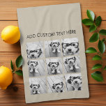 Linge De Cuisine Collage photo avec 9 photos carrés - Taupe<br><div class="desc">Créez votre propre oeuvre. Utilisez vos photos carrés ou Instagram sans cadres sur celle-ci ! Ajoutez vos photos et instantanés préférés à cette bande pour un garde-mémoire amusant. Une façon artistique d'afficher vos meilleures photos de partage.</div>