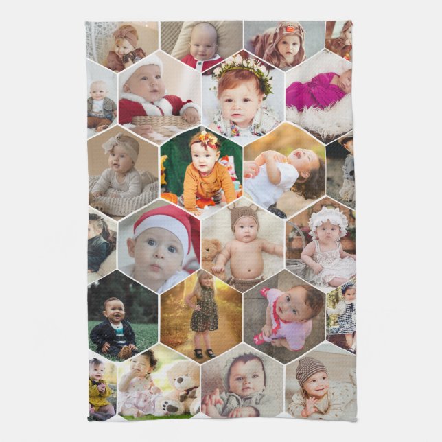 Linge De Cuisine Collage photo Hexagon (Vertical)
