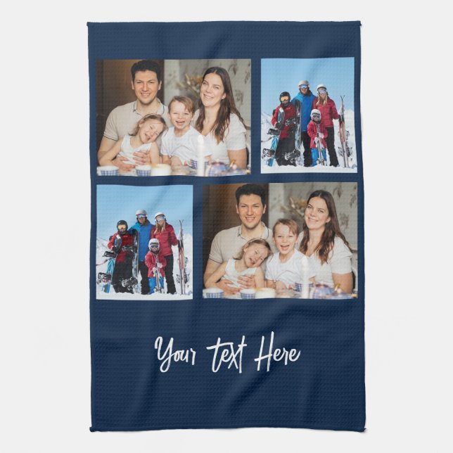 Linge De Cuisine Collage simple de 4 photos | vous pouvez changer d (Vertical)