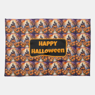 Linge De Cuisine Collection Citrouille moderne Halloween d'automne