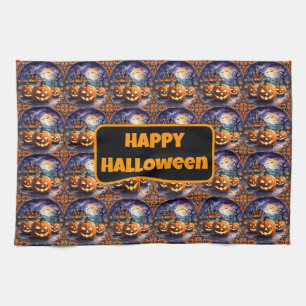 Linge De Cuisine Collection Citrouille populaire d'Halloween d'auto