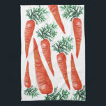Linge De Cuisine Collection de carottes aquarelles<br><div class="desc">Décorez votre cuisine avec cette serviette de plat de carottes amusante. Fait un grand ménage ou un cadeau mariage! Vous pouvez le customiser et ajouter du texte. Consultez ma boutique pour plus de couleurs et de motifs !</div>