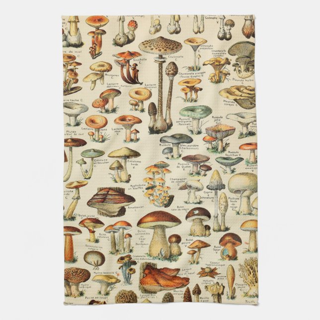 Linge De Cuisine Collection de champignons  (Vertical)