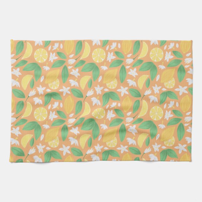 Linge De Cuisine Collection de Motifs de paniers de fruits - Citron (Horizontal)