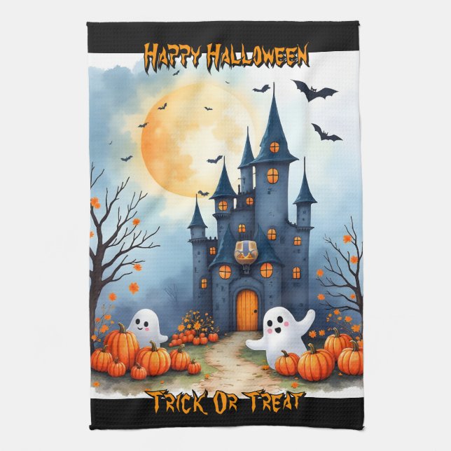 Linge De Cuisine Collection Halloween Mignonne et Tendance (Vertical)