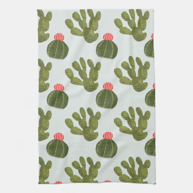 Linge De Cuisine Collection Llamarama | Motif Cactus mignon (Vertical)